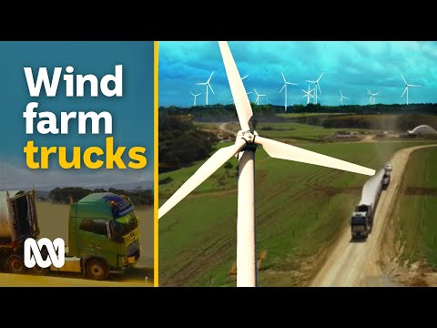 Wind farm truck drivers ABC Australia