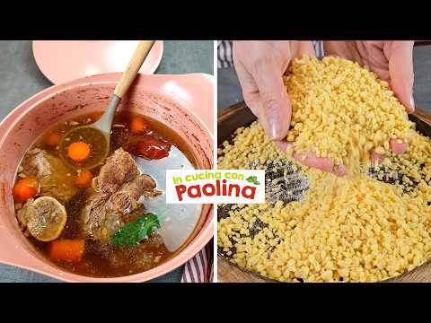 MEAT BROTH Grandma's recipe. 🍲Broth with QUICK EGG PASTA