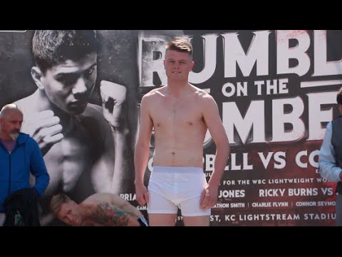 GEORGE RHODES v PAUL O'BRIEN - OFFICIAL WEIGH IN VIDEO (FROM HULL) / RUMBLE ON THE HUMBER