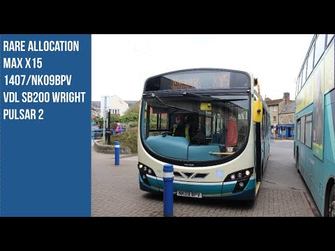 THRASH | Route X15: 1407/NK09BPV - VDL SB200 Wright Pulsar 2