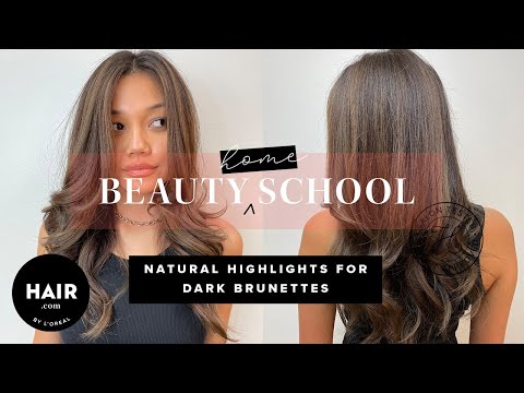 Natural Highlights For Dark Brunettes | Beauty Home...