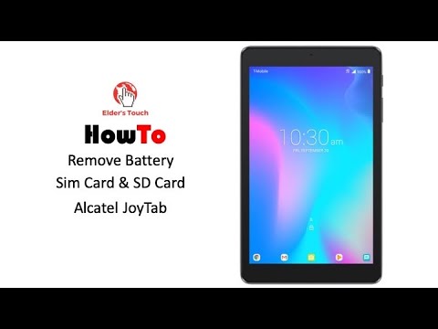#HowTo - Removing the SIM/SD card from the Alcatel JoyTab