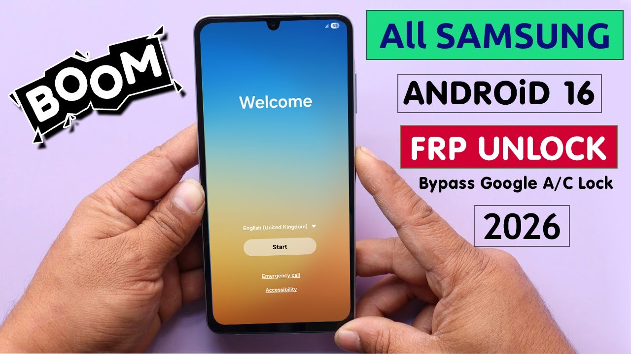 All Samsung Android 16 Frp Unlock | Bypass Google Account Lock New Method 2026 Free 100% Working