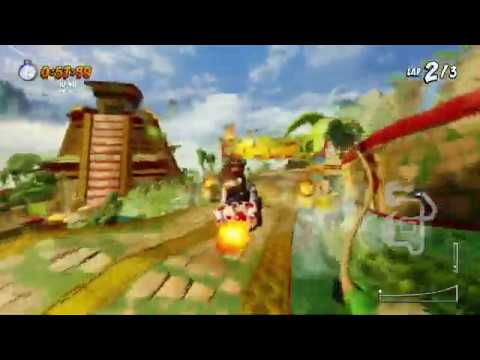 Crash Team Racing Nitro-Fueled - Developer Time Trial on Papu's Pyramid