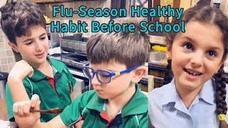 🌤 Flu-Season Healthy Habit Before School 🌿