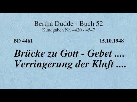 BD 4461 - BRÜCKE ZU GOTT - GEBET .... VERRINGERUNG DER KLUFT ....