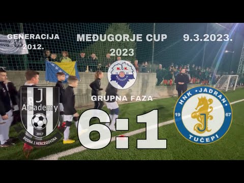 J Academy 6:1 NK Jadran Tučepi (grupna faza) - Međugorje Cup 2023 - generacija 2012🔥