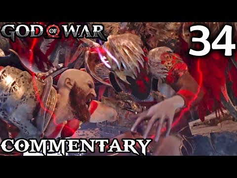 God Of War 4 Gameplay Walkthrough Part 34 - Gierdriful Valkyrie Boss Battle