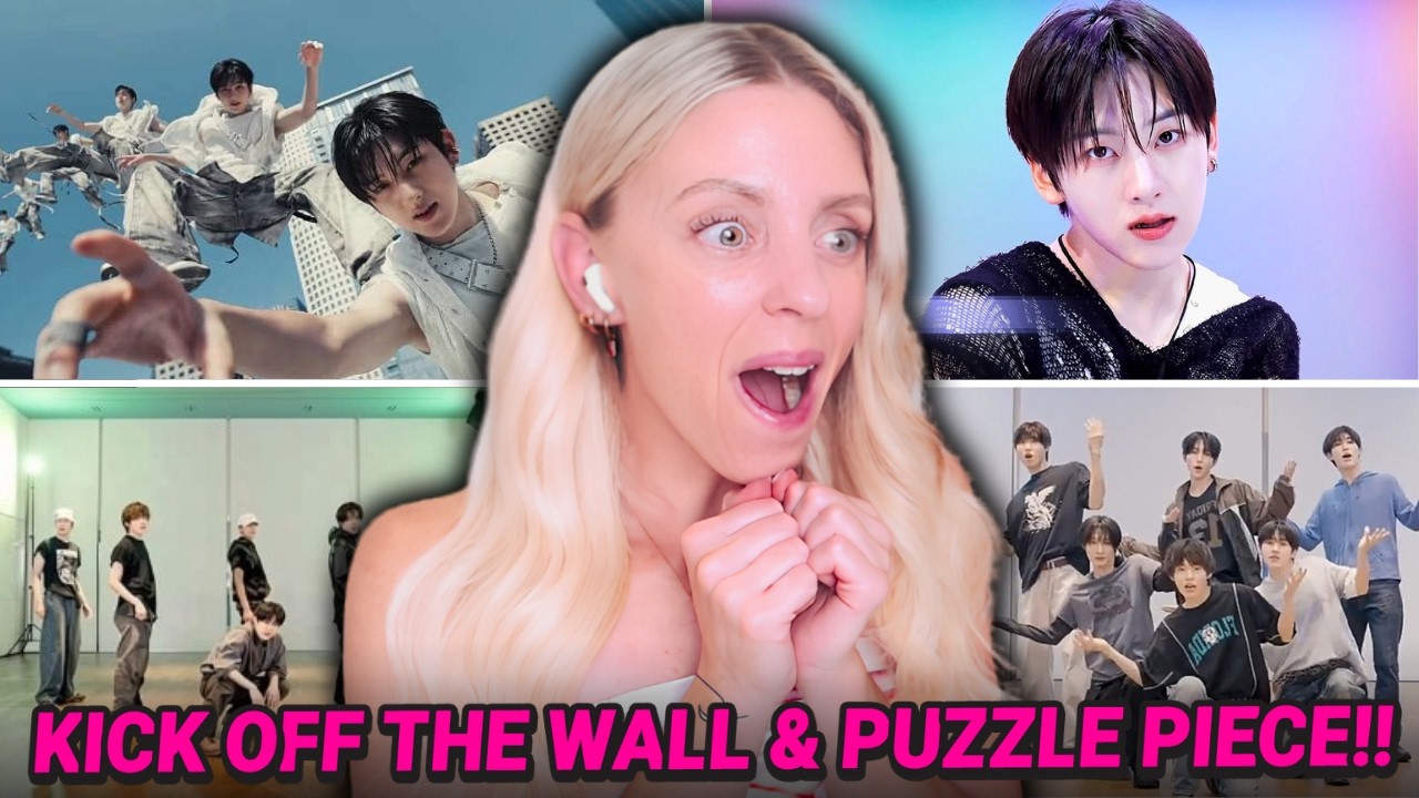 FIRST Reaction to KICKFLIP 'Kick Off The Wall' + 'Puzzle Piece' MV, Dance Practice + Studio Choom!