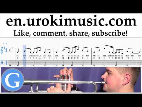 Trumpet lessons Axel F - Crazy Frog Sheet Music Tutorial um-i352