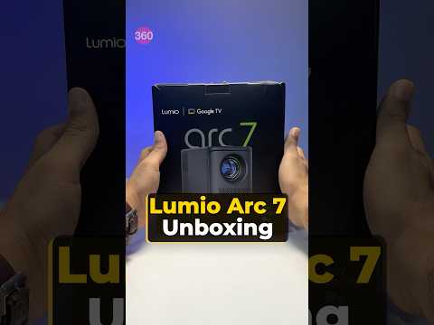 Lumio Arc 7 projector unboxing | Google TV #projector #shorts #unboxing