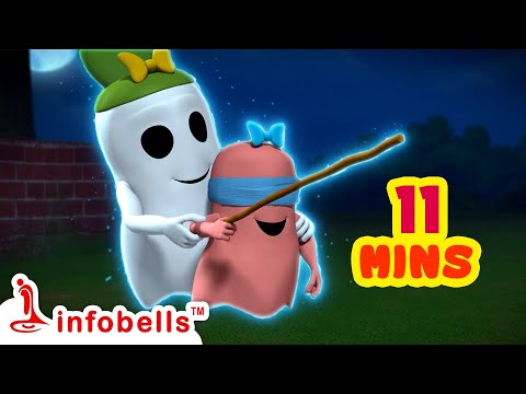 Veeri Veeri Gummadi Pandu | Telugu Rhymes for Children | Infobells #telugurhymes #hideandseek