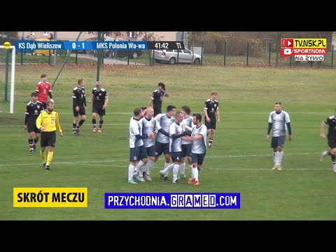 tv.nsk.pl [skrót meczu] KS Dąb Wieliszew - MKS Polonia Warszawa 1:1 (1:1) 2022-11-12 g. 13:00