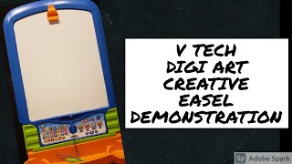 V Tech Digi Art Creative Easel Demostration | Best Writing Toys