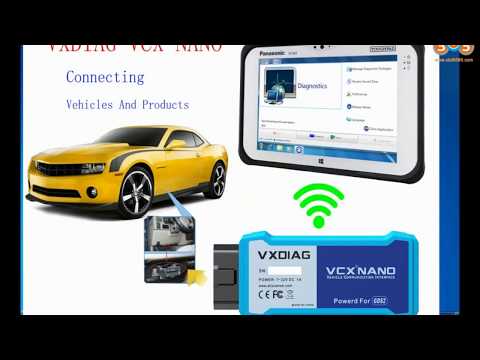 How to Connect vxdiag vcx nano for gm via WiFi -obdii365