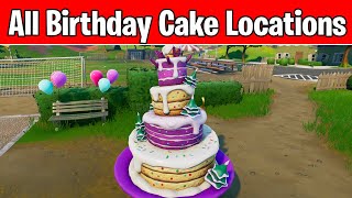 All Fortnite Birthday Cakes Locations (How to complete Fortnite Birthday Challenges)