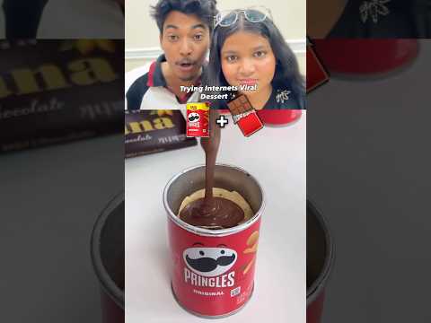 Tried the viral pringles chocolate trend 🍫😳 - Indian recipe that serves 4 people. A easy difficulty cooking recipe converted from YouTube video with complete ingredients and step-by-step instructions.
