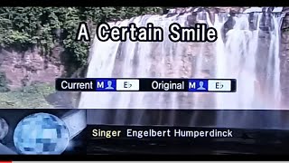 A CERTAIN SMILE Engelbert Humperdinck 🎵Karaoke Version🎵