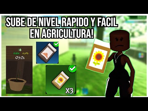 🤑🌱LA MEJOR MANERA DE SUBIR NIVEL DE AGRICULTURA EN BlockSpin 🔪