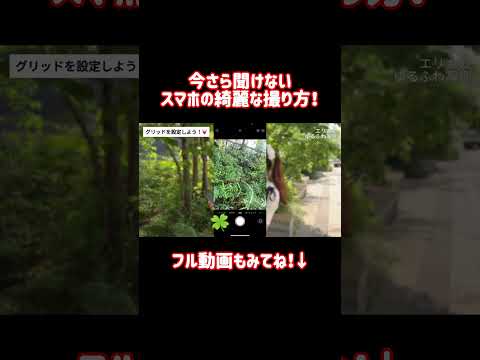 実は、スマホでもプロみたいに綺麗に写真を撮ることができます！#iphone #iphone便利術 #iphone裏技 #iphone便利機能 #apple #カメラ #写真