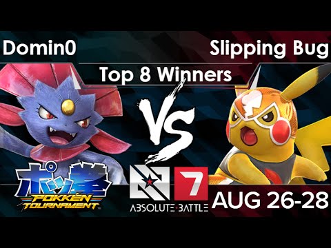 AB7 - Domin0 (Weavile) vs Slipping Bug (Pika Libre) Top 8 Winners - Pokken