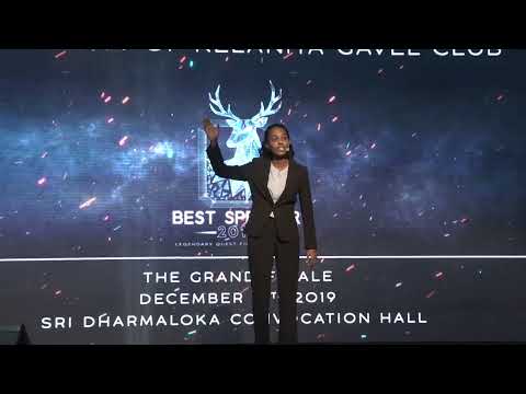 Sachindi Fernando - The Light Blue Top - Best Speaker 2019