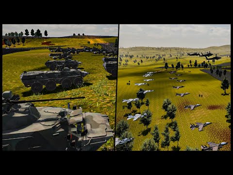 AIR And Land Forces vs 1.2 Million Aliens And Predators - Ultimate Epic Battle Simulator 2