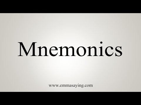 How To Say Mnemonics