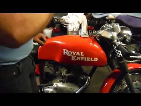 Royal Enfield 250 GT cold start and idle demonstrated.
