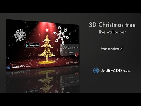 Christmas tree 3D live wallpaper HD Video