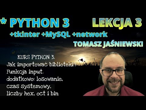 Lesson 3. PYTHON COURSE 3. How to import libraries? The input function.