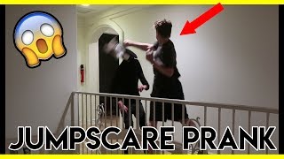 JUMPSCARE PRANK ON ROOMMATES (PUNCHED) | Colby Brock