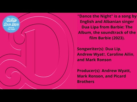 Rhythm Play Along Dua Lips - Dance the Night Radio Version