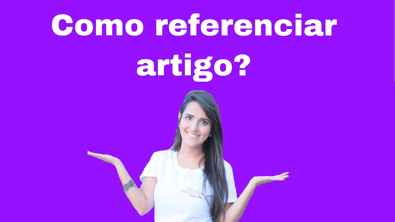 Como referenciar um artigo?