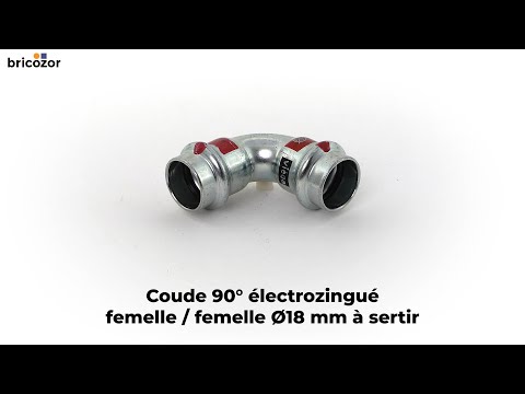 Coude électrozingué 90° - femelle / femelle - à sertir VIEGA