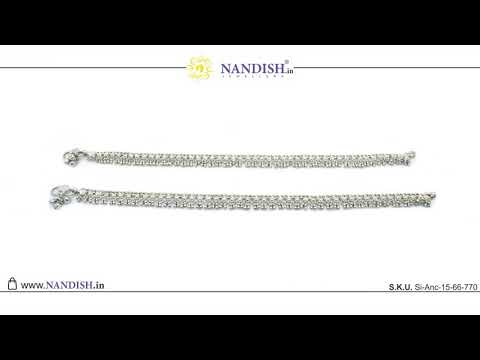 Traditional Silver Anklet | Desi Silver Anklet | Desi Payal | Nandish