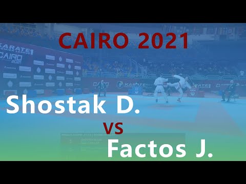 Karate1. Premier League. Cairo 2021. Shostak Diana - Factos Jacqueline. Female kumite -61 kg