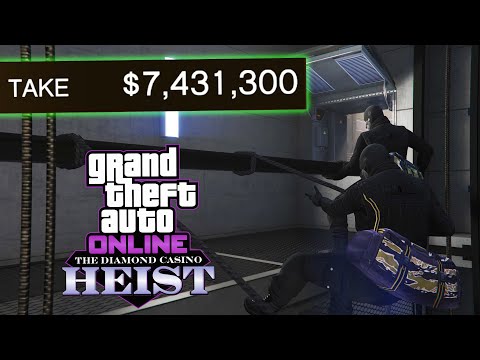 GTA Online Casino Heist - Elevator Shaft Approach Hard Mode $7,431,300