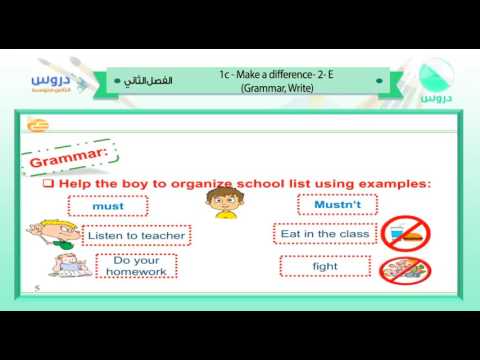 الثاني المتوسط| الفصل الدراسي الثاني1438 | الانجليزية|1c-make a difference -2