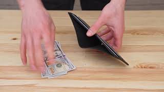 Портмоне на одно отделение в матовой шкуре Grande Pelle 11309 черное