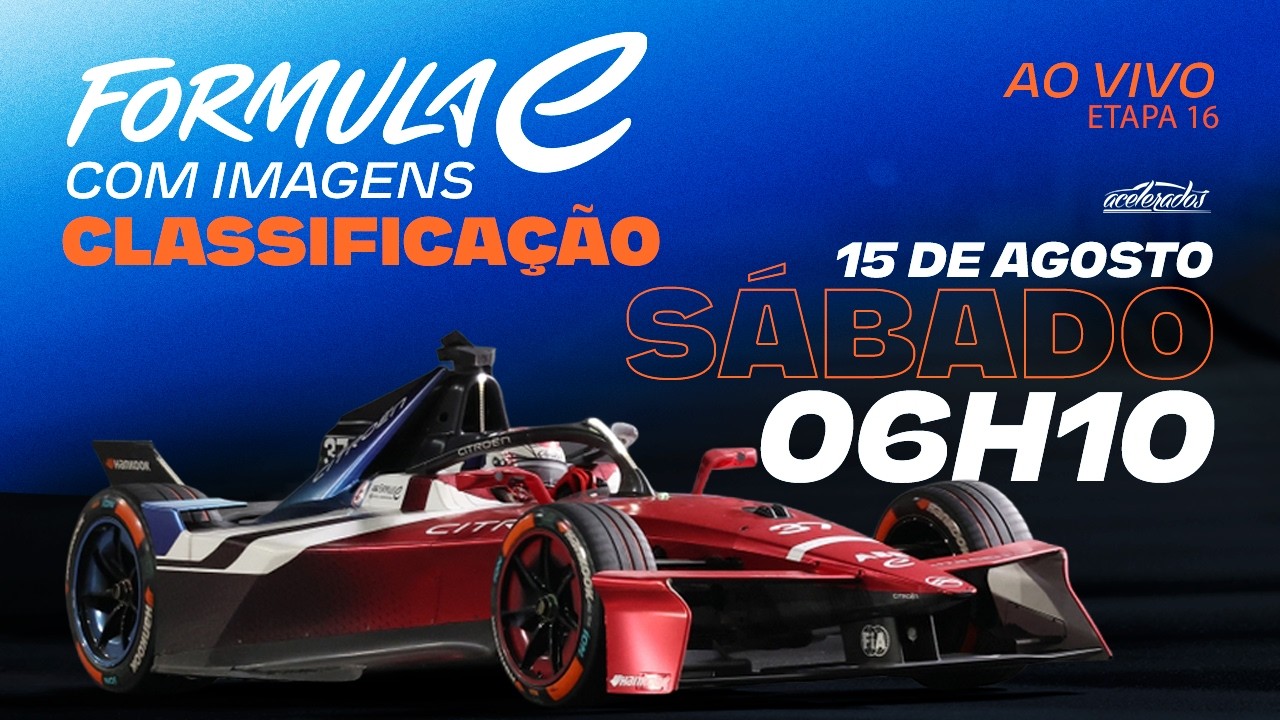 FÓRMULA E - AO VIVO E COM IMAGENS - CLASSIFICAÇÃO E-PRIX DE LONDRES - 6h10