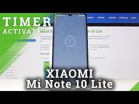 How to Use Timer in XIAOMI Mi Note 10 Lite – Activate Timer