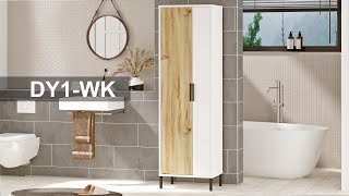 Yurudesign Daisy Çok Amaçlı Dolap Banyo Dolabı Keçe-Beyaz DY1-WK Monta