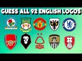 All 92 English Football Logos Quiz | Premier League to League Two + 8 Non-League | 100 Club Logos