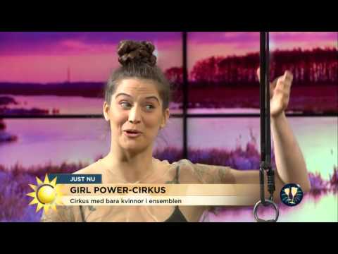 Här hänger cirkusartisten i håret - Nyhetsmorgon (TV4)