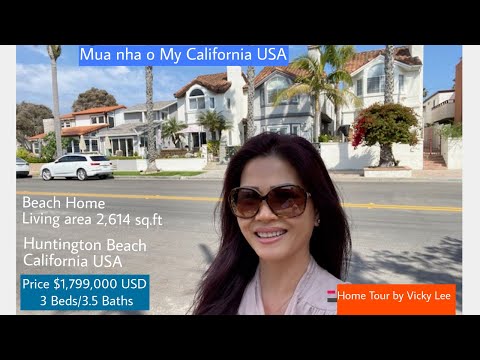 Touring Fixer Upper Beach Home in Downtown Huntington Beach California USA |Home Tour Real Estate