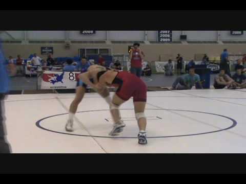 University Nationals Freestyle 60 kg: Jordan Oliver pinned Tyler Saltsman
