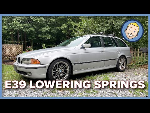 E39 BMW 528iT ST Suspension Lowering Springs DIY Install
