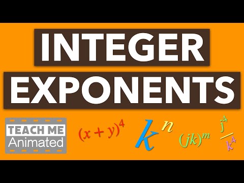 Integer Exponents | 9 Properties of Exponents | Laws of Exponents  [Animated] - Math / Pre-Algebra