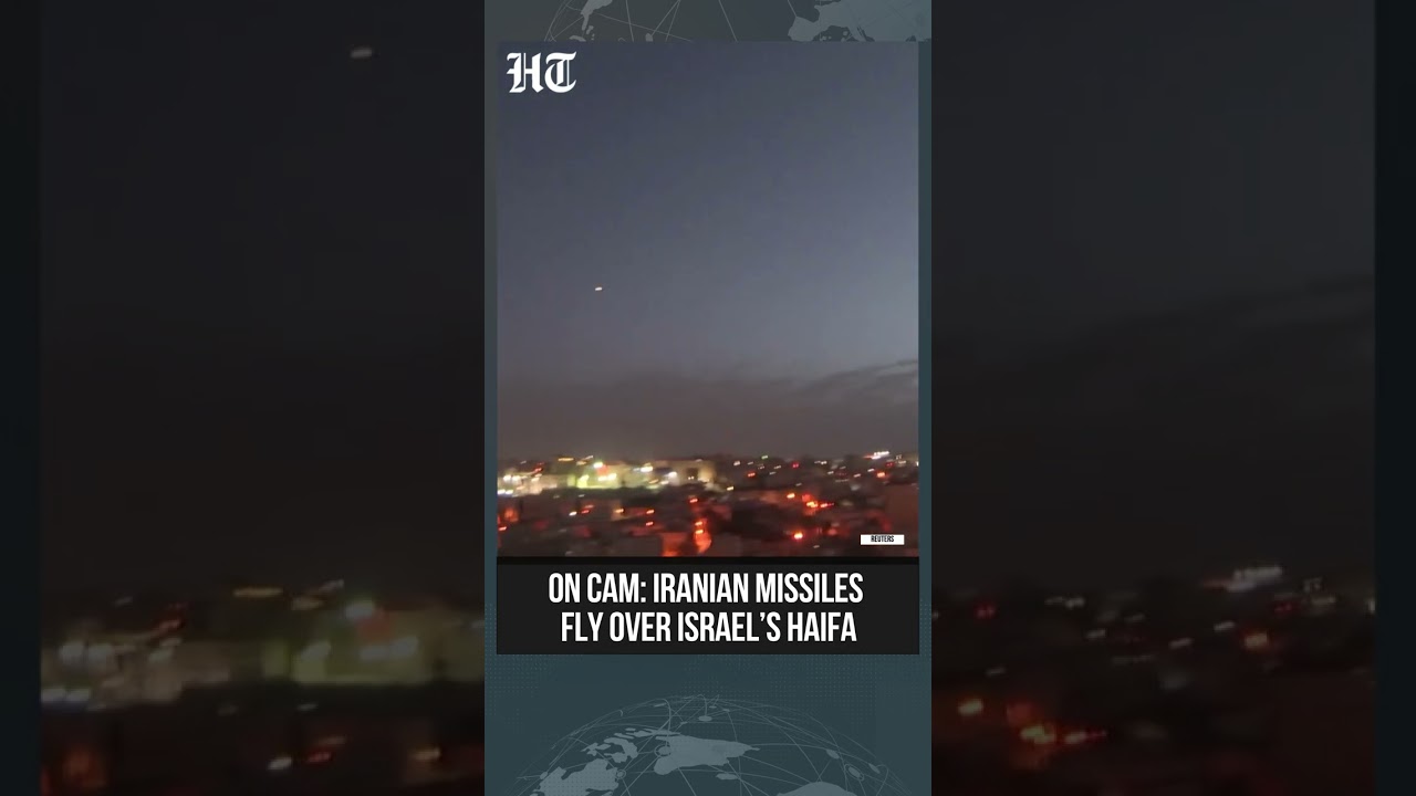 Israel-Iran War: Iranian Missiles Fly Over Israel’s Haifa, Sirens Blare Amid Rising Tensions
